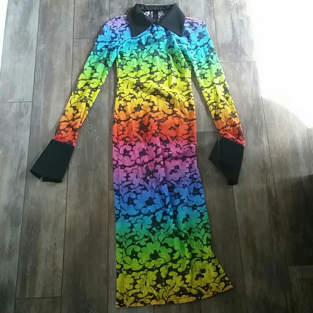 rainbow lace dress Lauren Elaine Aurelia